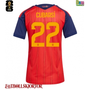 Spanien Pau Cubarsi #22 Hemmatröja Dam VM 2026 Kortärmad